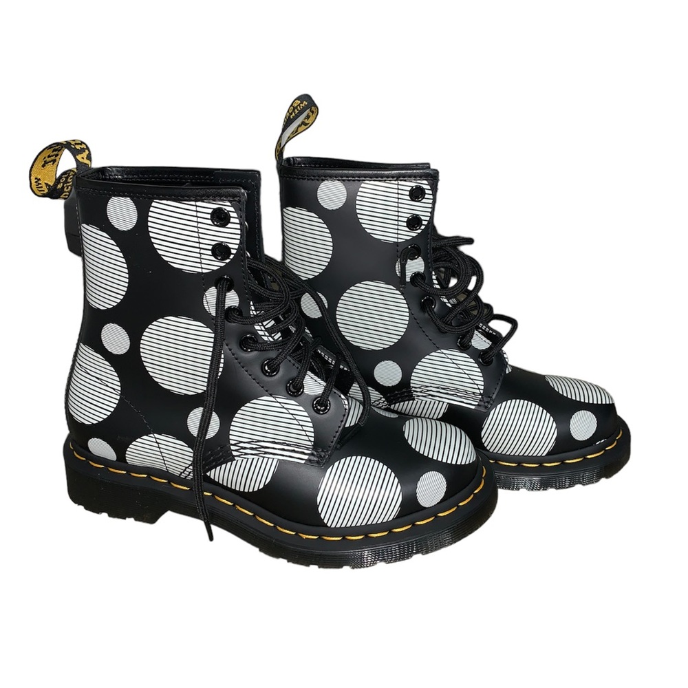 New Dr Martens Womens 1460 Polka Dot Boot Size 6 - Picture 1 of 6
